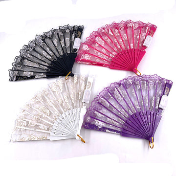 LED Lace Folding Fan