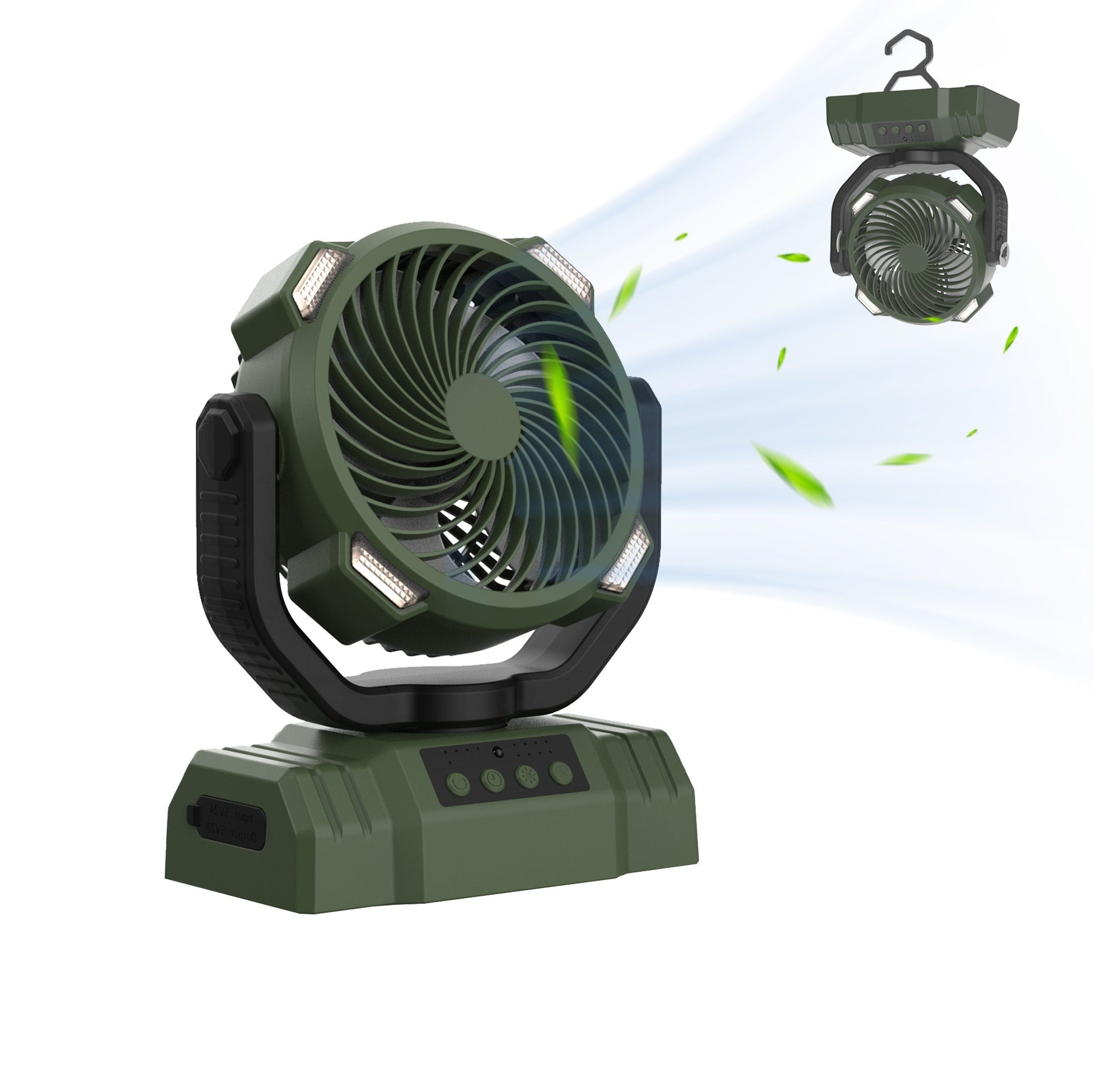 LED Camping Power Bank Fan